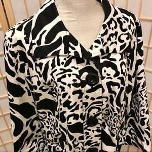 WESTBOUND Black and White cropped jacket